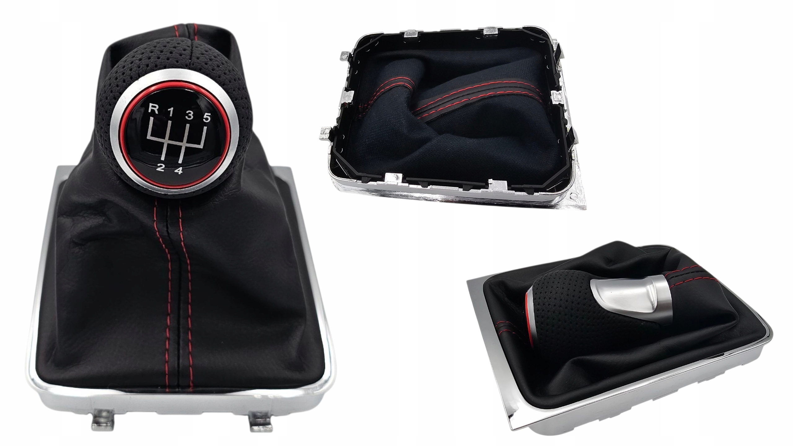 Mieszek Rukojeť Řadící Páky Passat B6 Passat CC 5 Rychlostních Stupňů Červená Nit