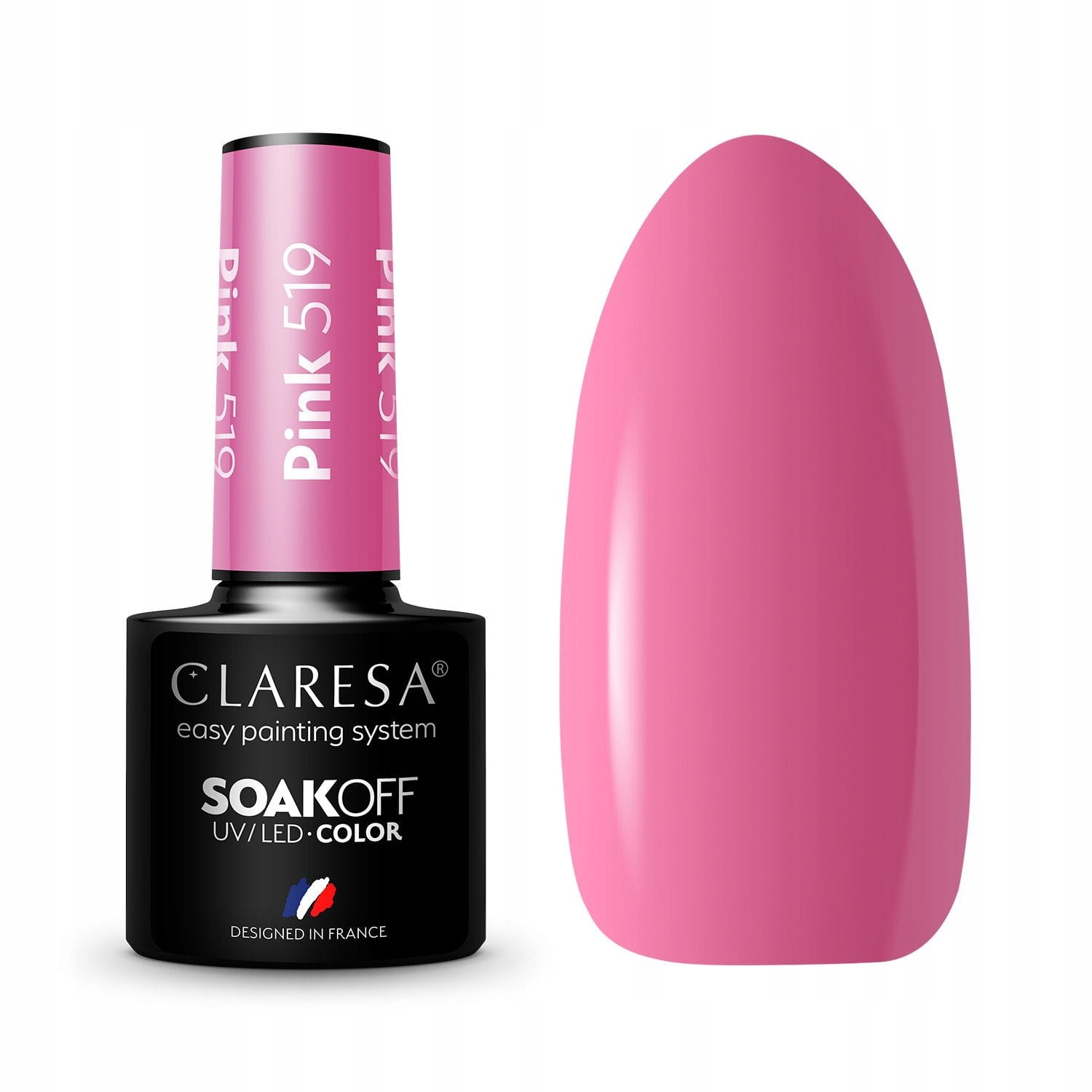 

Claresa lakier hybrydowy paznokci Pink 519 Outlet
