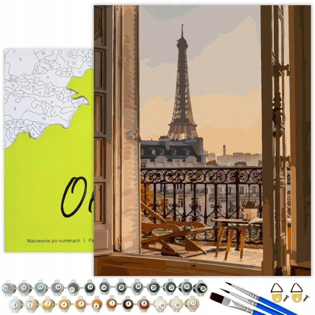 Malování Podle Čísel S Rámečkem Obrázky pro malování podle čísel Paryz Oh Art
