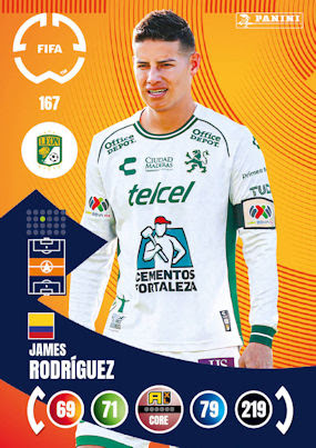2025 Panini Adrenalyn XL Fifa Club World Cup 167 James Rodríguez