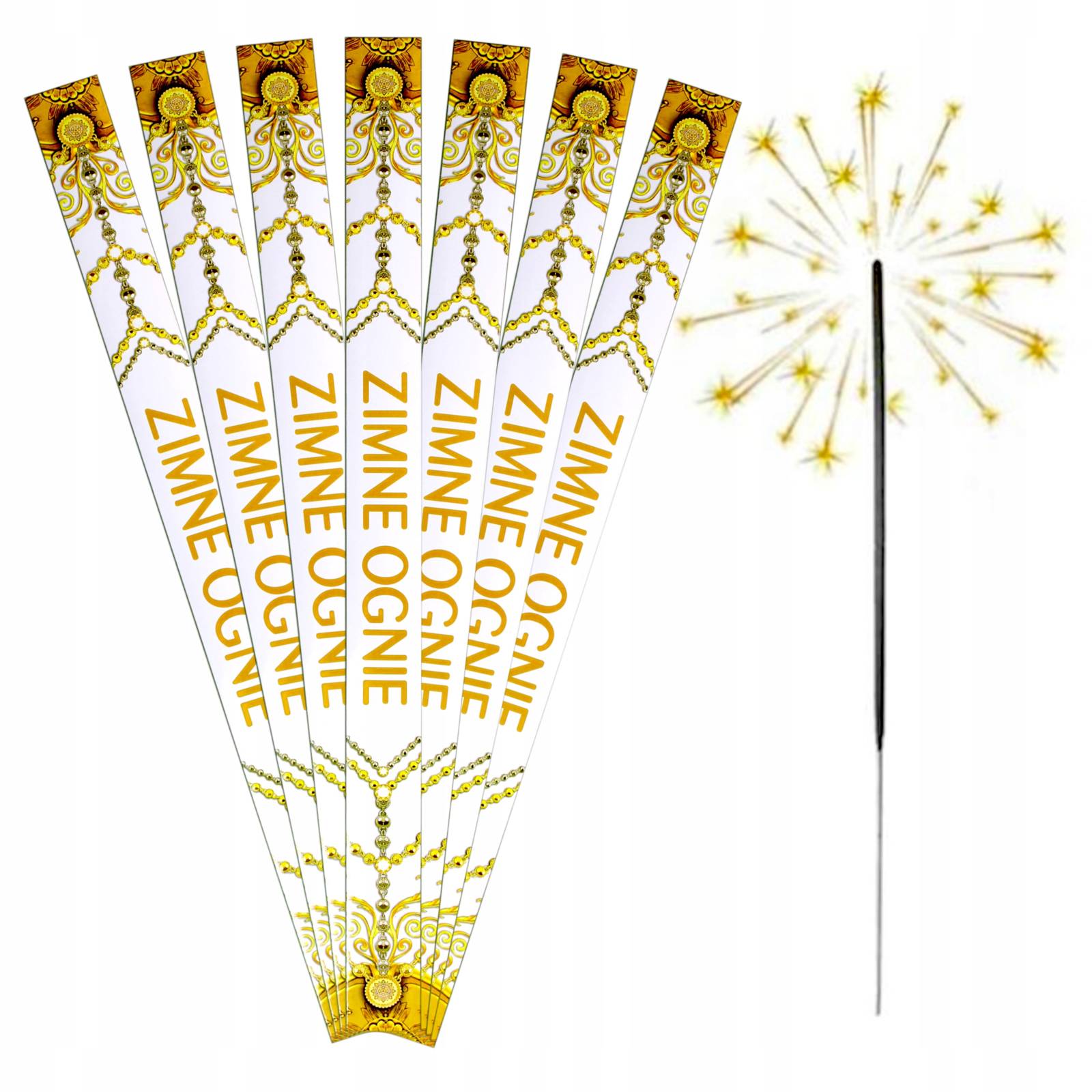 

Długie Zimne Ognie 70 CM 120 Sztuk Wesele Ślub