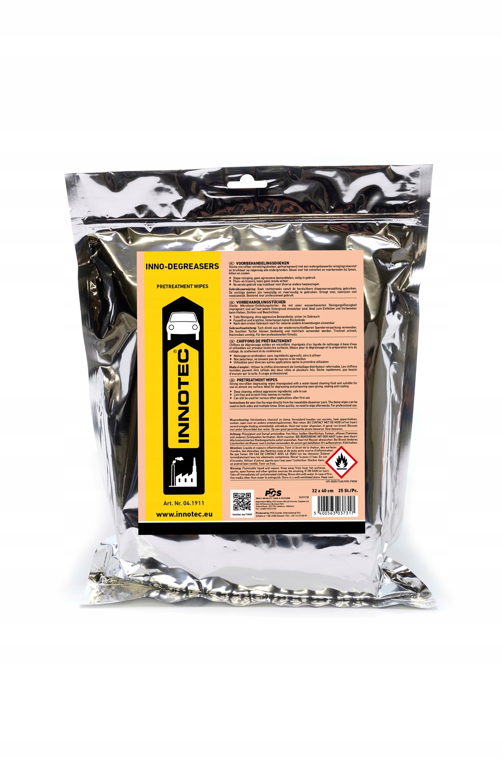 Odmasťovacie utierky z mikrovlákna na čistenie Degreasers Innotec