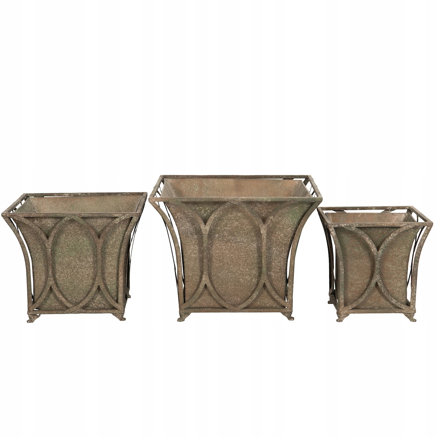 Obal Na Kvetináč Na Štvorcový Kvetináč Veľká Loft Na Palmu Monstery Na Balkon 3 Ks