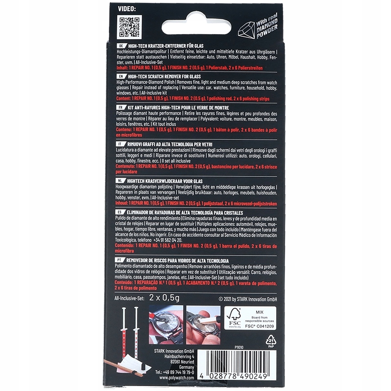 Pasta Polerska do szkieł mineralnych polyWatch Kod producenta 211147