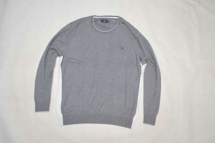 V Modny Sweter Bluza Jeff Banks XL Kaszmir z USA Rozmiar XL