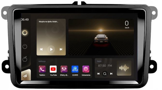 Rádio Android Vw Passat B6 B7 Eos Gps Bt Wifi Usb 4GB 64GB Modem Sim