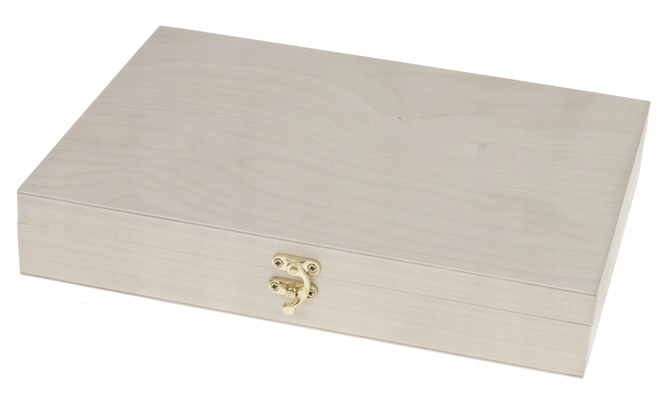 Pudełko Drewniane 32x23,5x6,2 A4 szkatułka na biżuterię ozdoby pamiątki