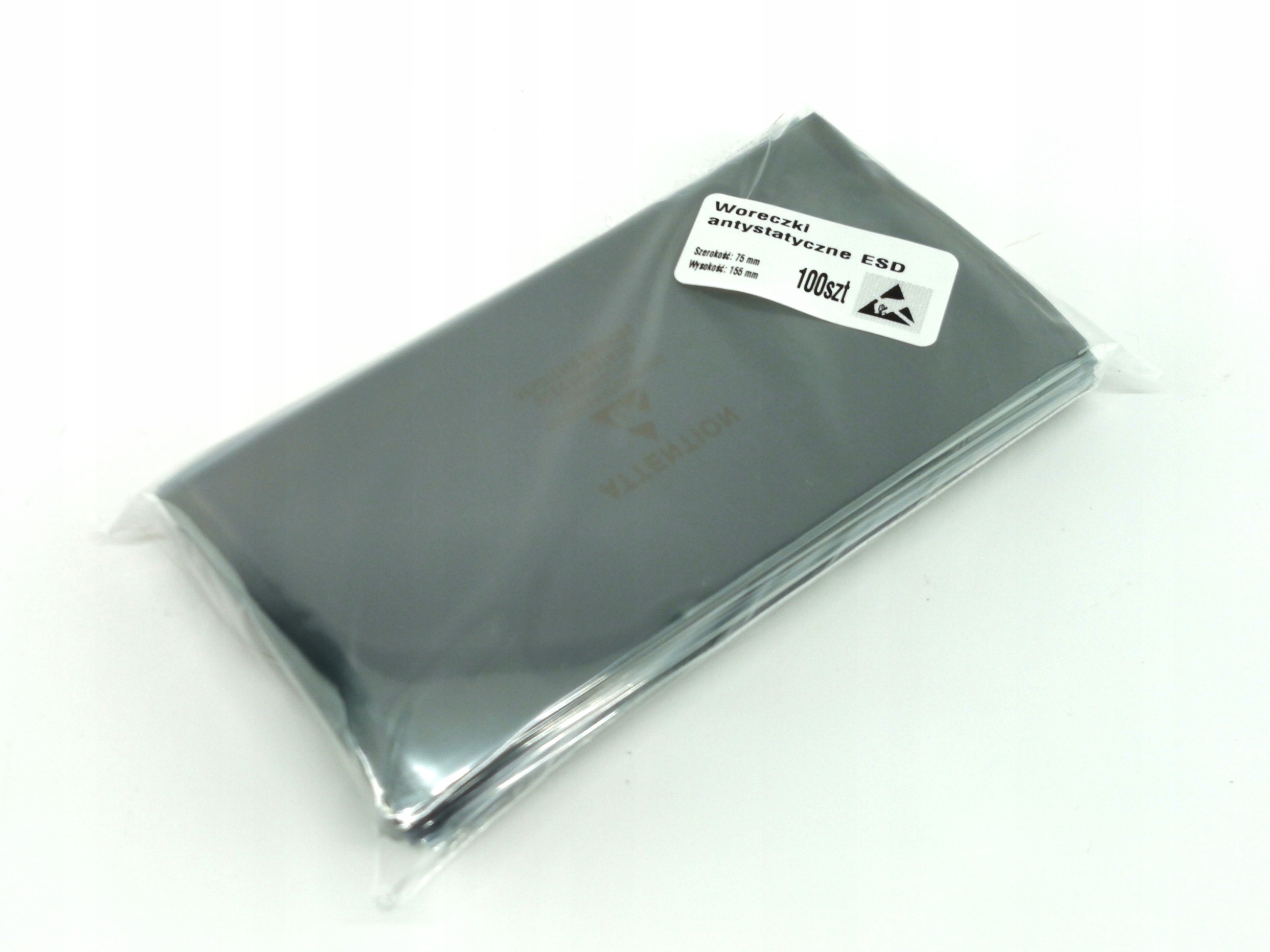 Woreczki antystatyczne ESD 75mmx155mm 100szt