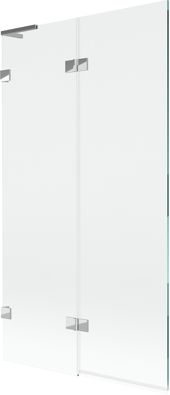 Mexen Lunar L vanová zástěna dvoukřídlá levá 100 x 150 cm, transparentní, c