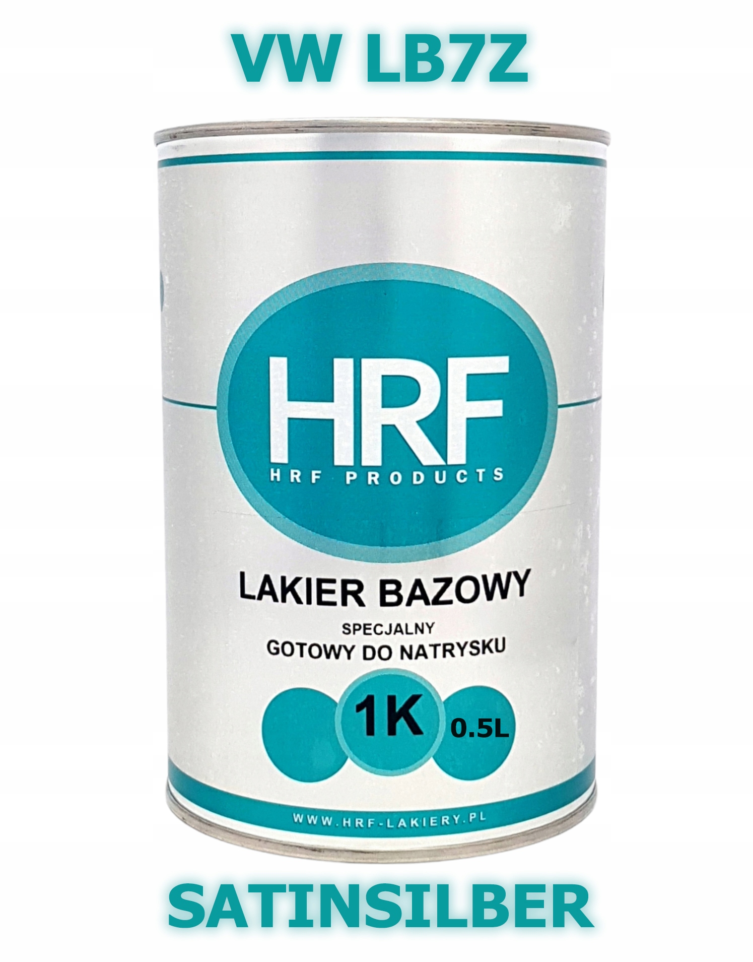 Hrf Lakier Bazowy 1K Vw LB7Z 0.5L Gotowy Do Natrysku Satinsilber