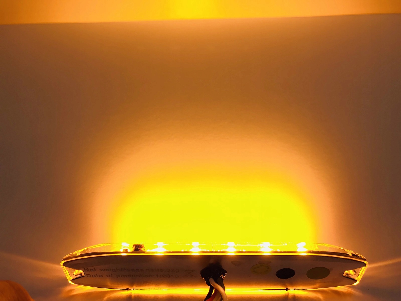 LAMPA OSTRZEGAWCZA 6 LED SLIM STROBOSKOP POMARAŃCZ Producent części Inny