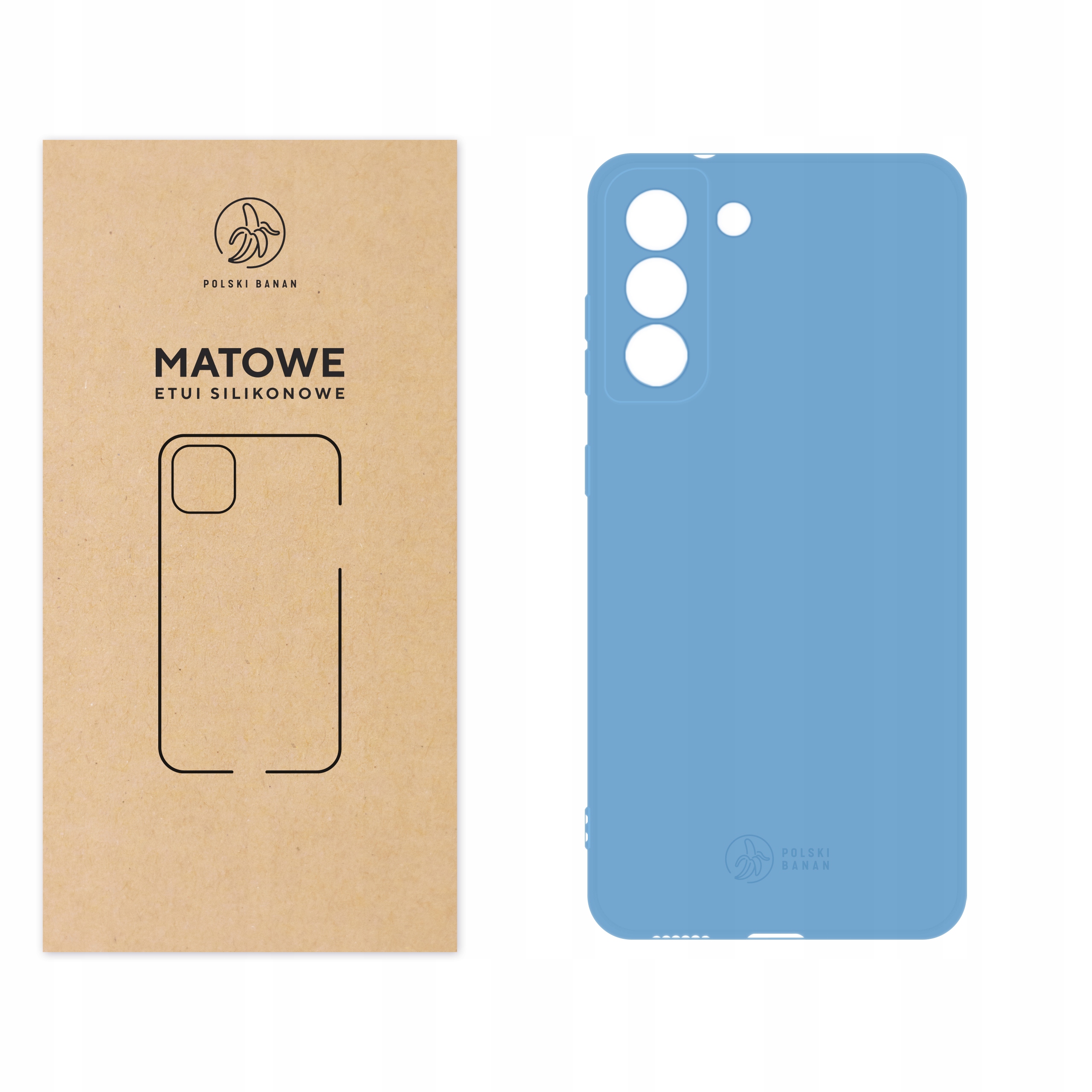 

Etui Matowe do Samsung S21 Fe błękitne