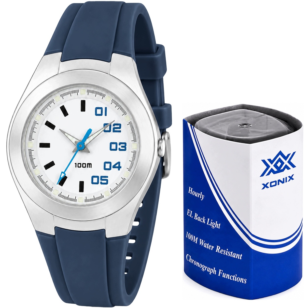 Xonix Py 009 Dámské sportovní hodinky voděodolné, tmavě modré