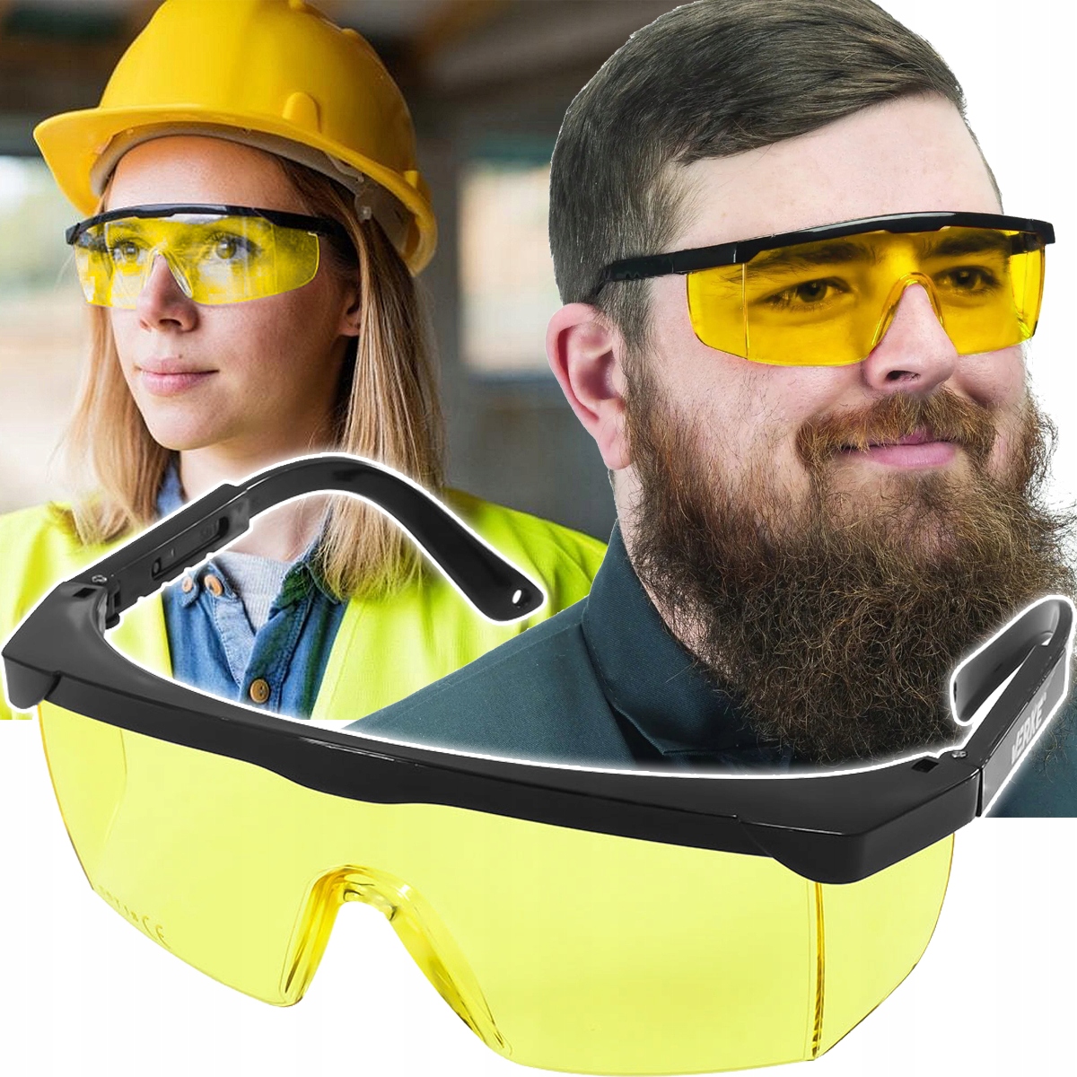 

Okulary Ochronne Robocze Antyodpryskowe Gogle Bhp