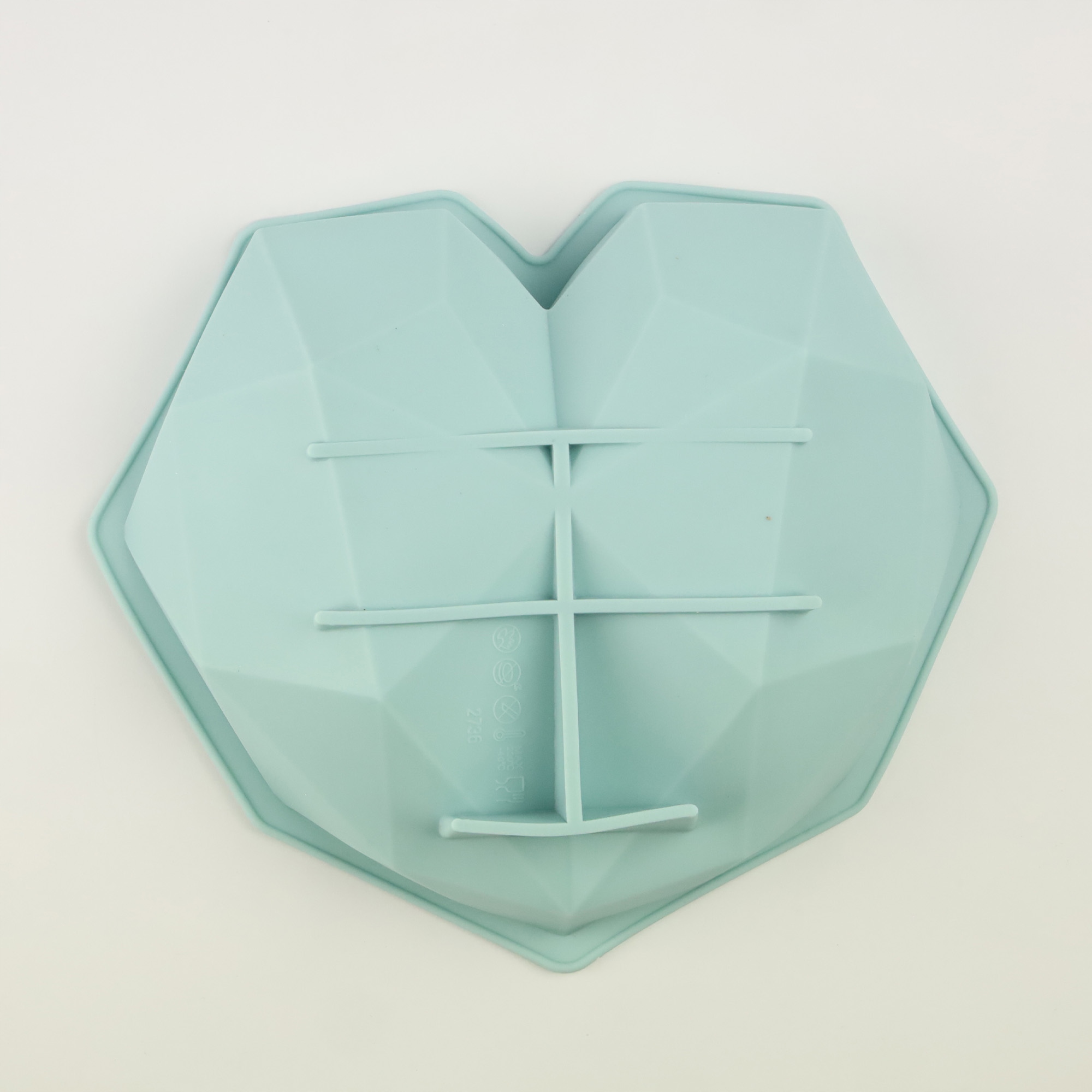 FORMA SILIKONOWA SERCE 5,5 x 22 x 20 CM LODY MUS CIASTO DESER 3D BABKA