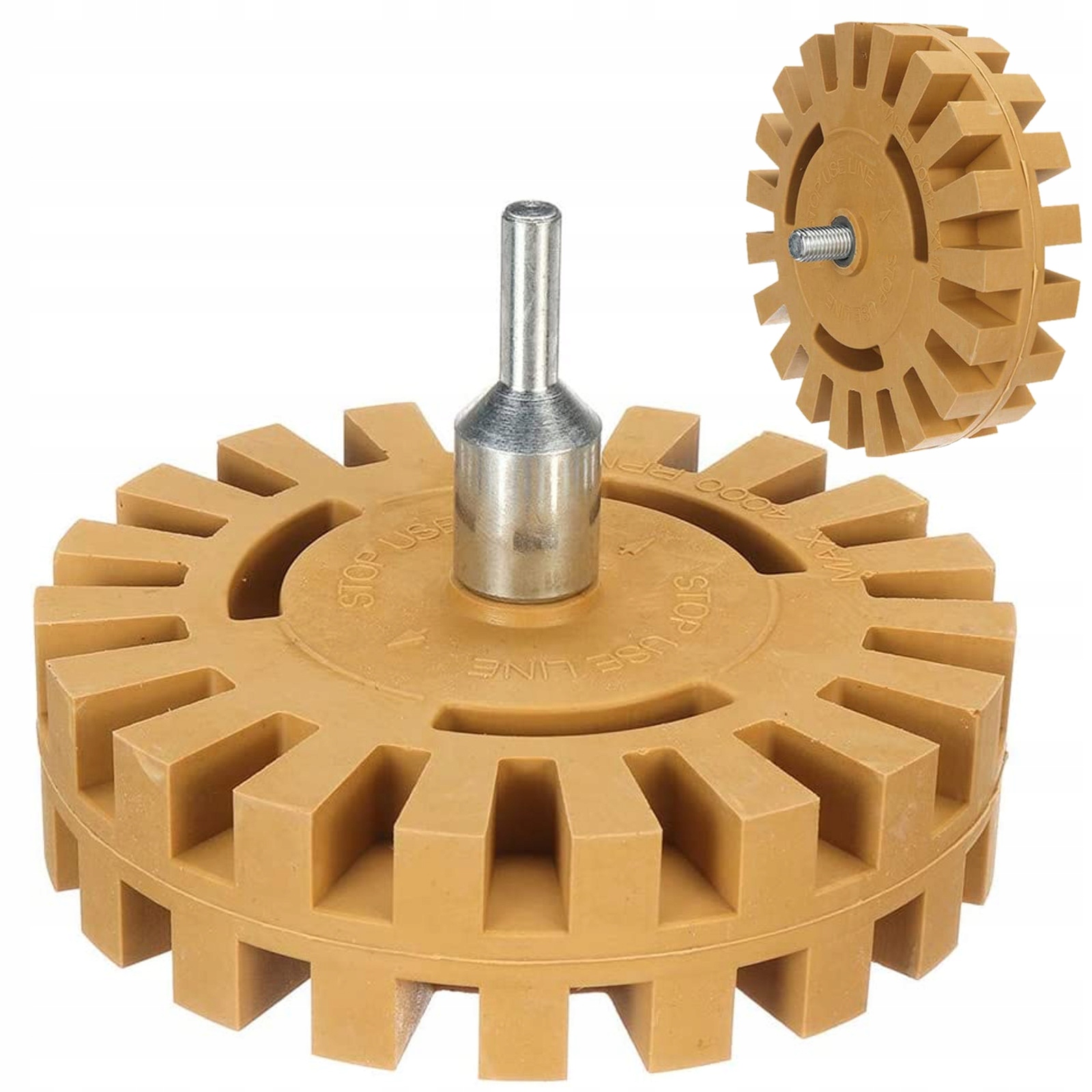 Gumowy krążek Geko G78909 do usuwania kleju adapter 8 mm karbowany