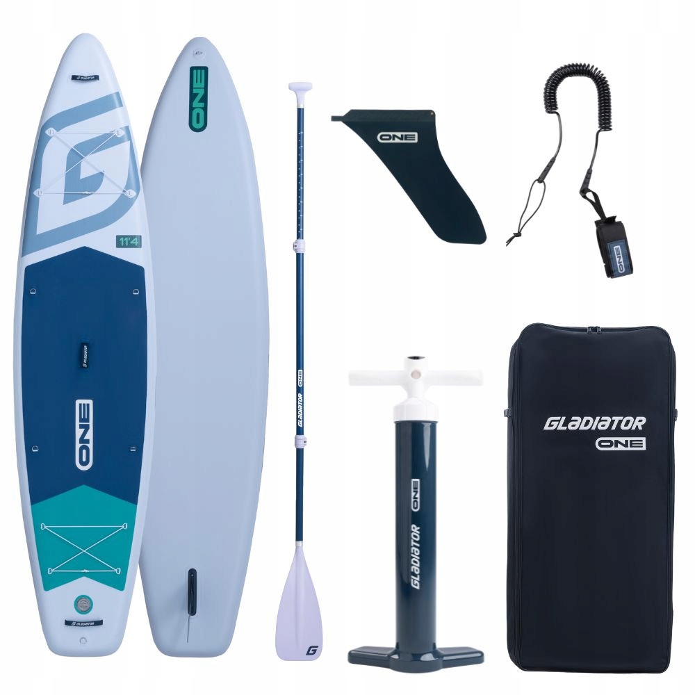 Deska Sup Gladiator One 11'4 White pompowana uniwersalna stabilna szybka