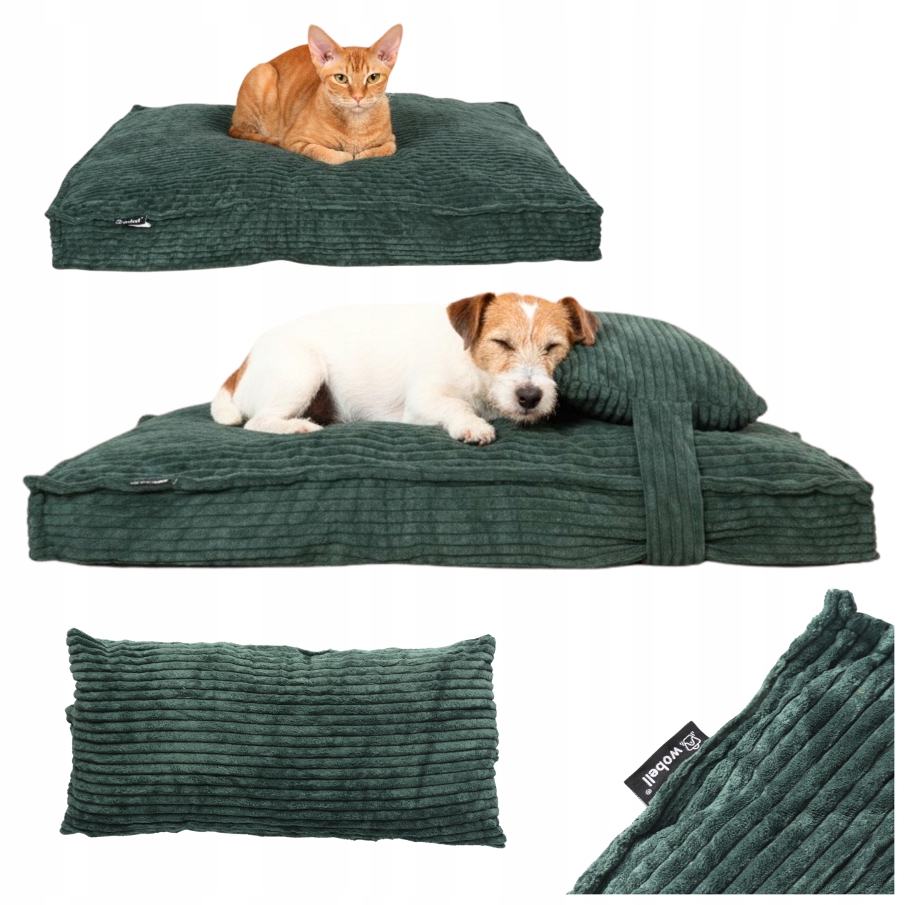 Levně Pelíšek pro malého psa a kočku potah měkký polštář matrace podložka 60x80 cm