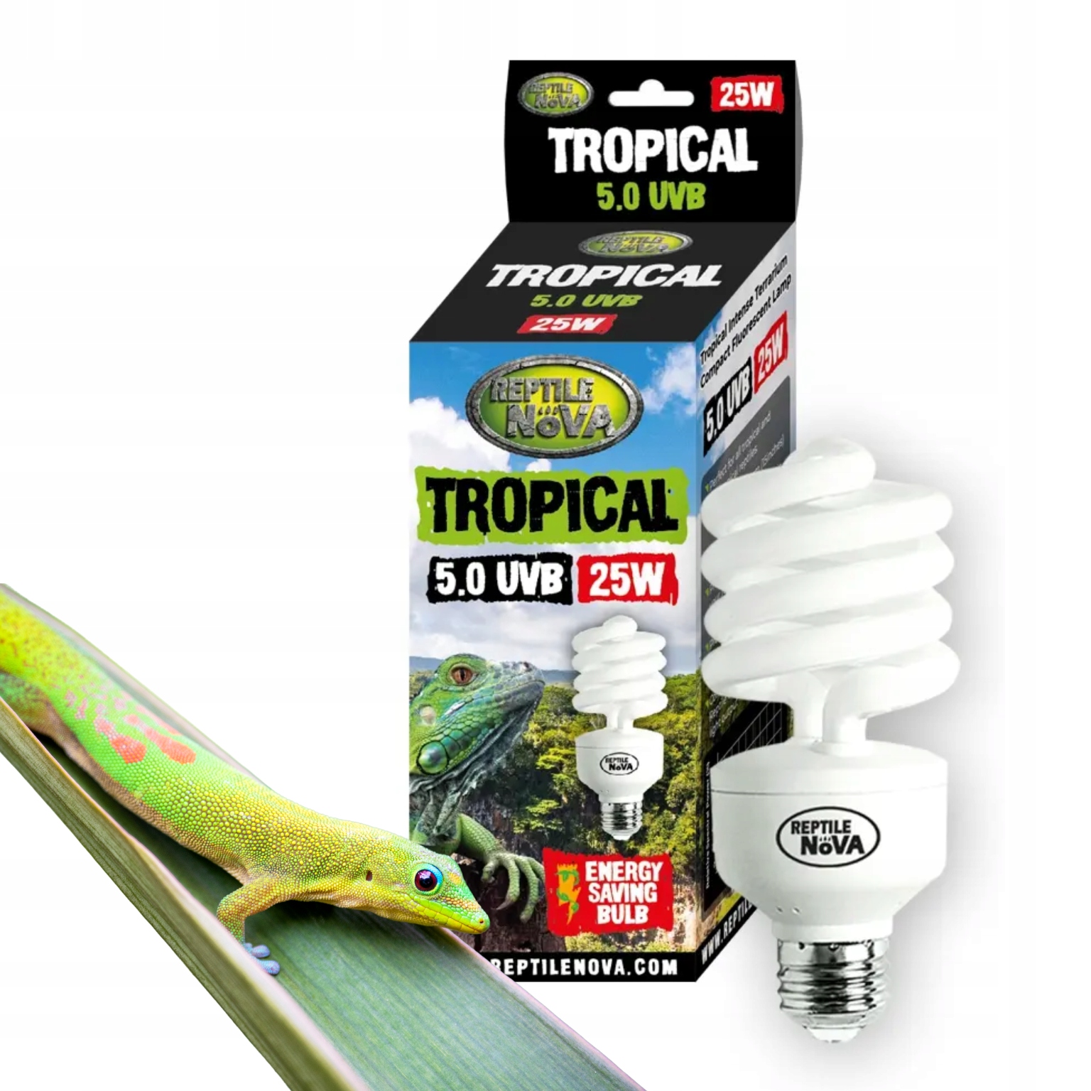 Levně Reptile Nova 5.0 Uvb 25W – zářivka pro tropické plazy Uva Uvb