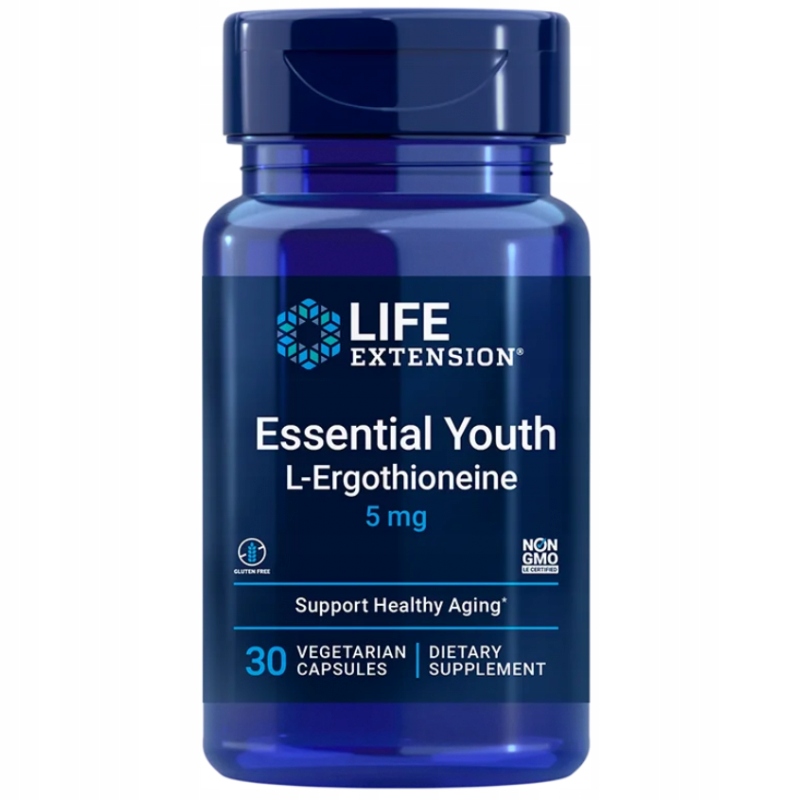 Essential Youth L-Ergothioneine Life Extension 30 kapslí doplněk stravy