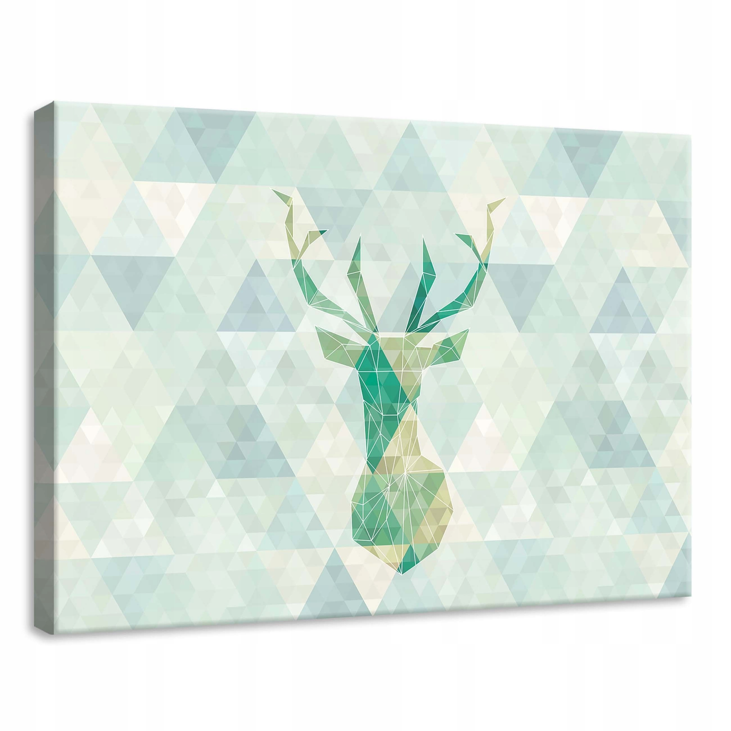 Obraz 70x50 Jelen hlava geometrické trojúhelníky abstrakce moderní