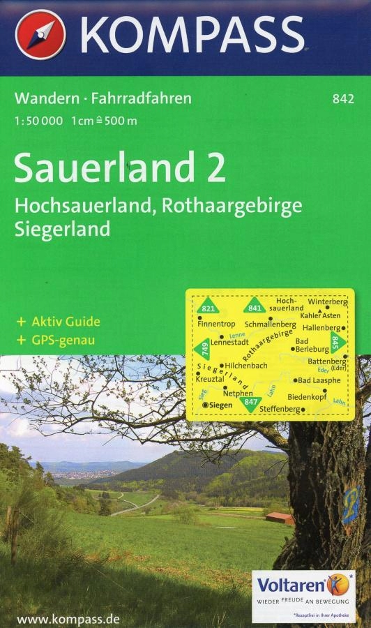 Sauerland 2, 1:50 000 mapa mapa
