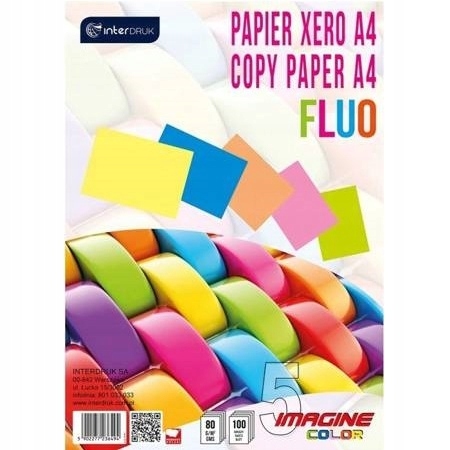 

Papier ksero A4/100k Fluo x 20k (33949