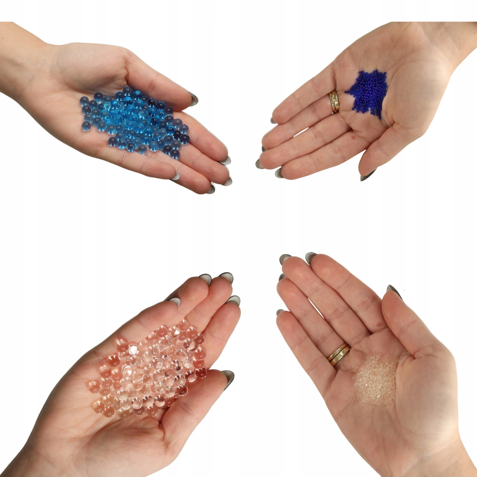 KULKI ŻELOWE HYDROŻELOWE DO PISTOLETU KWIATÓW PRZEŹROCZYSTE NIEBIESKIE MIX Rodzaj pistolety