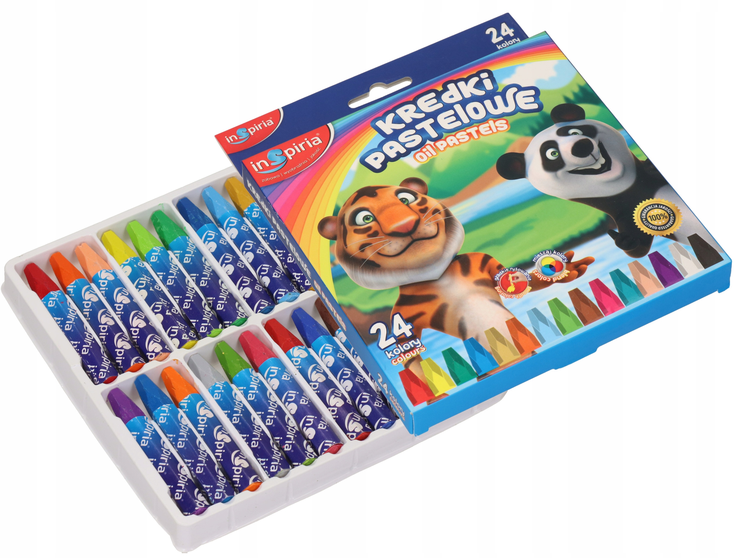 kredki 24szt PASTELOWE INSPIRIA 6580 — 9