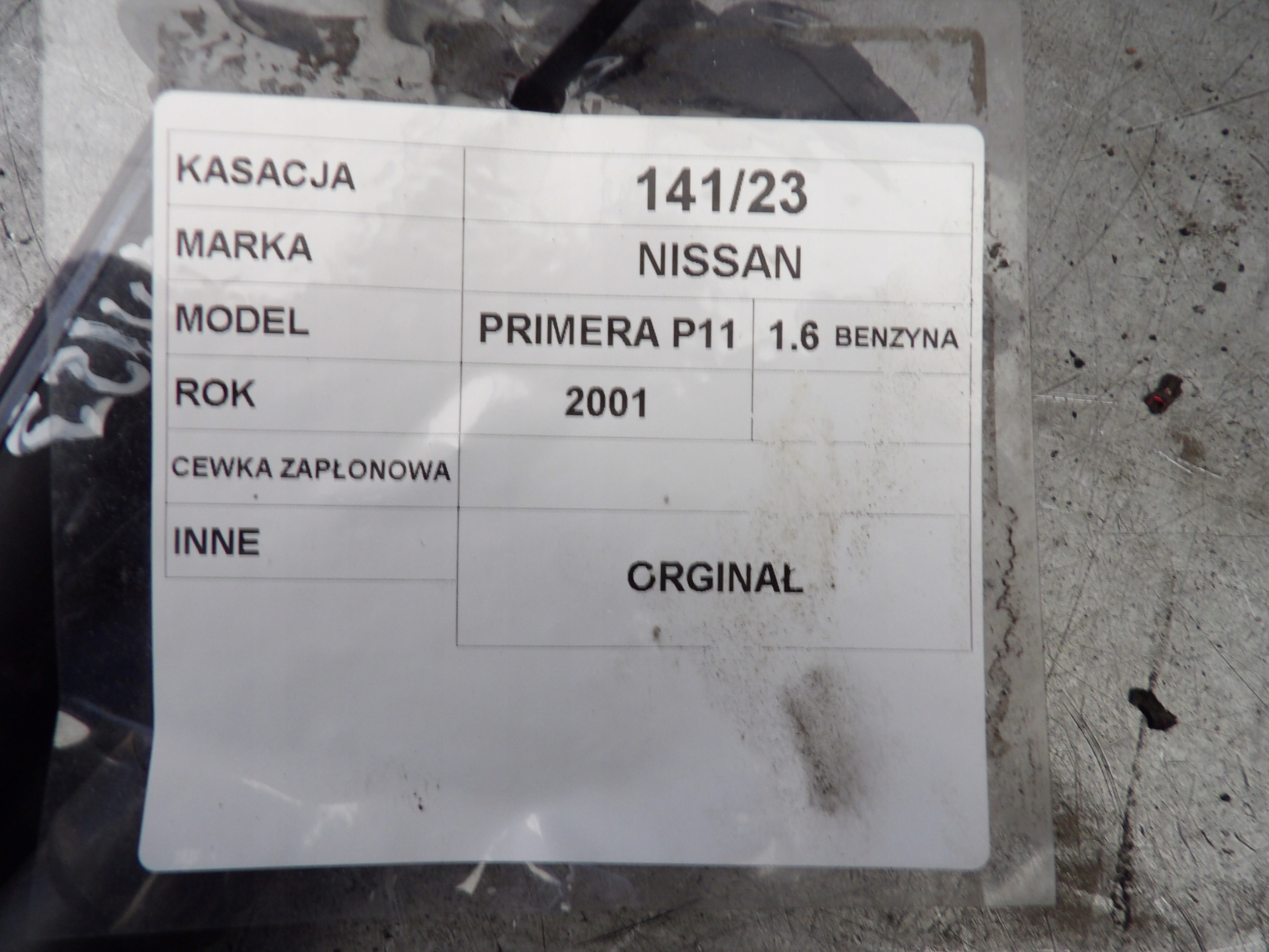 coil ignition Nissan Primera P11 1,6B 0040102021