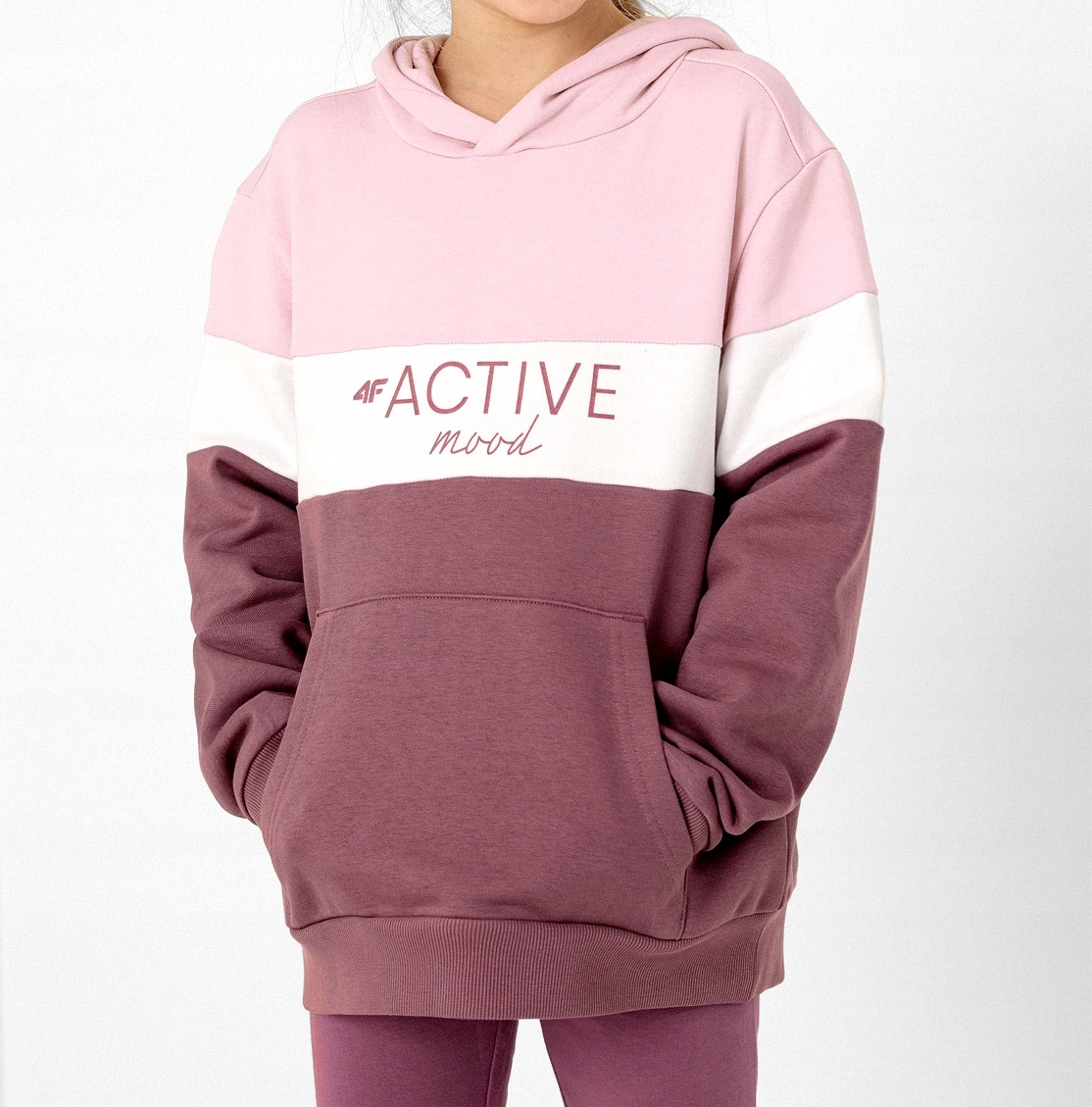 

4F Bluza Dziewczęca Junior Kaptur L22- JBLD002 152