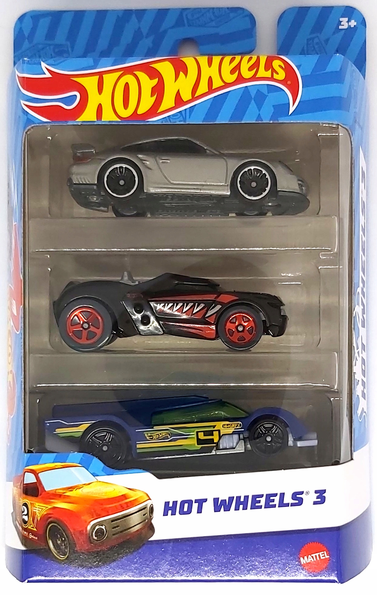 

Hot Wheels 3 Pojazdy Resoraki Samochodziki K5904