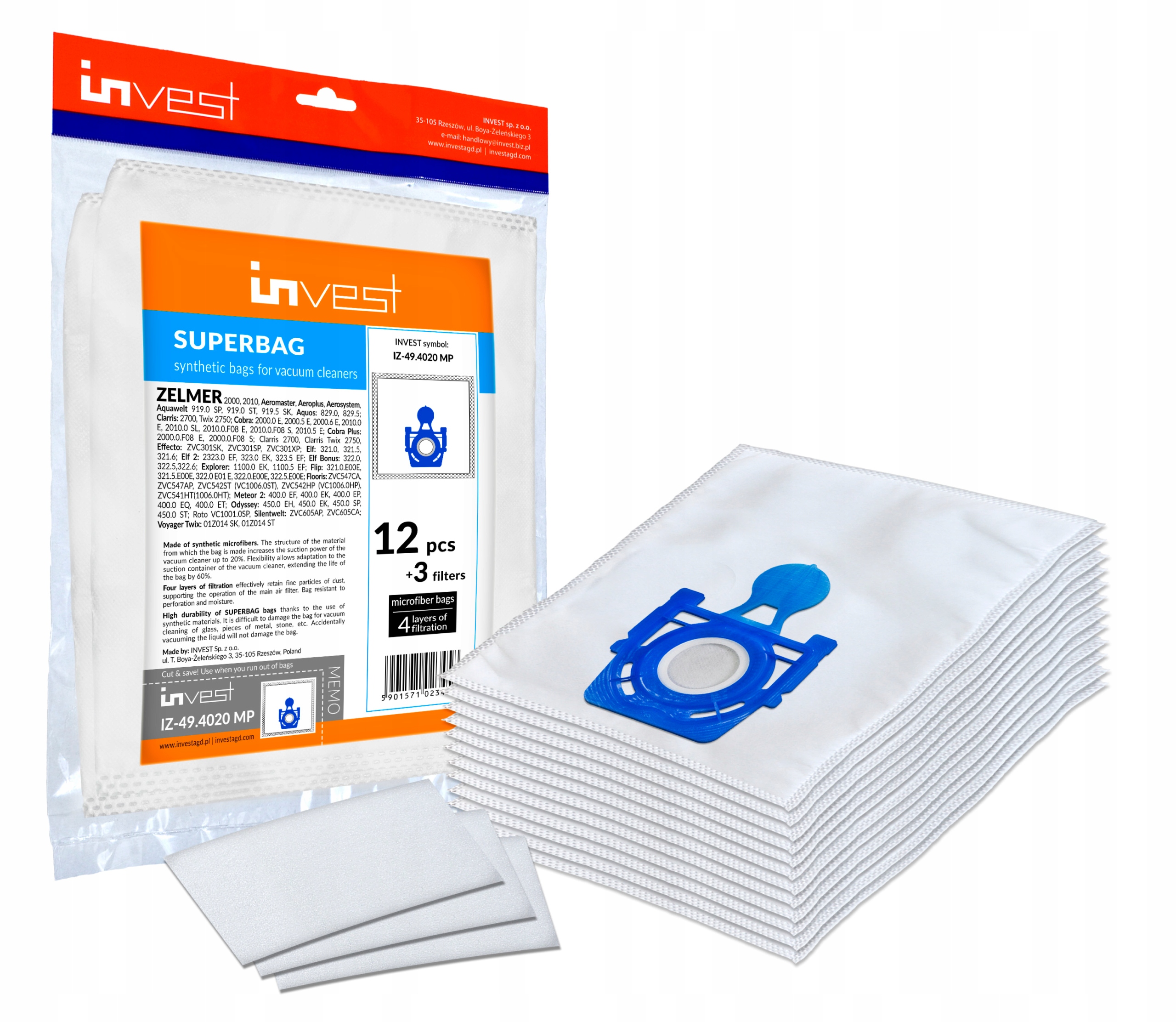 

12x Worki Do Elf 2 Antek ZVC3501R Voyager Twix