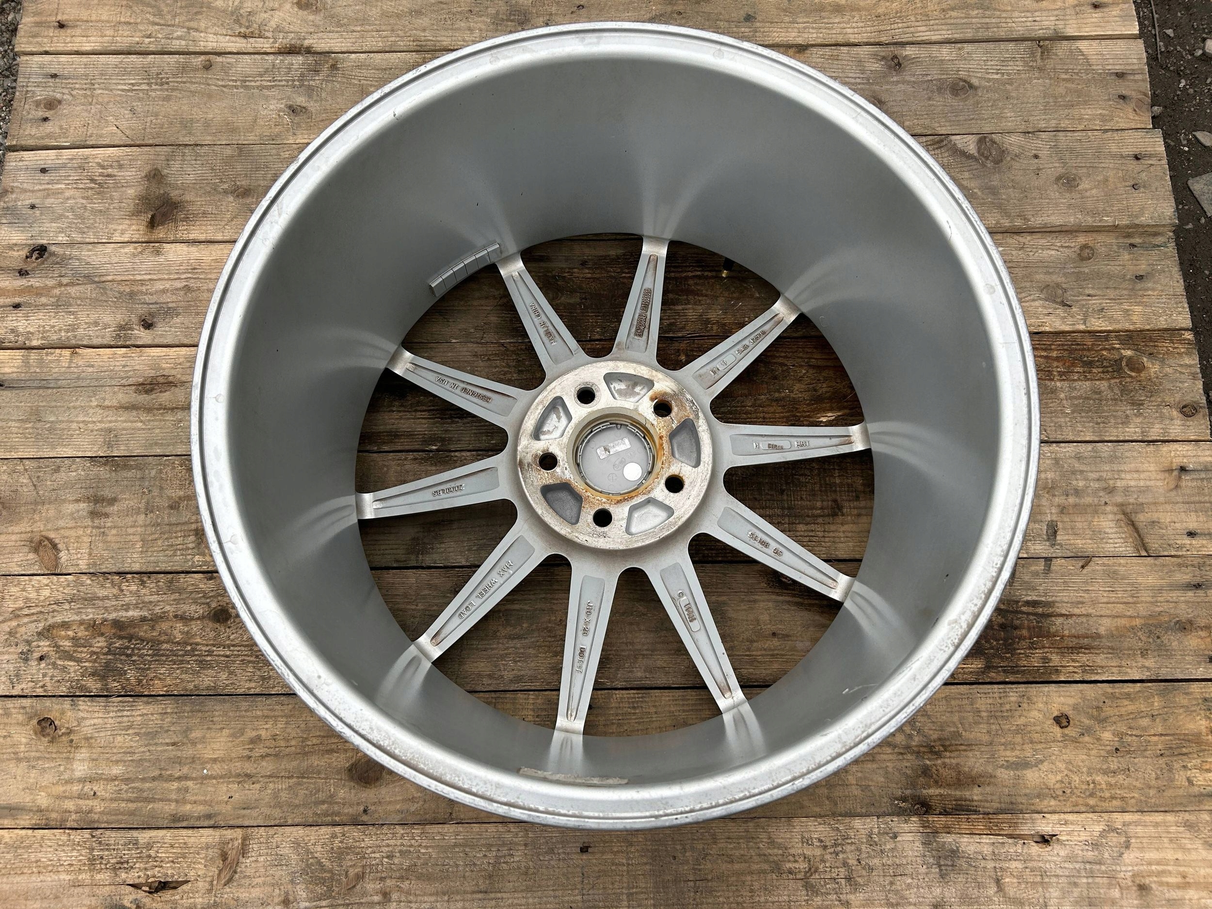 kolo disk disk NICHE Essen Gloss Silver 20" J10X20 Ford Mustang