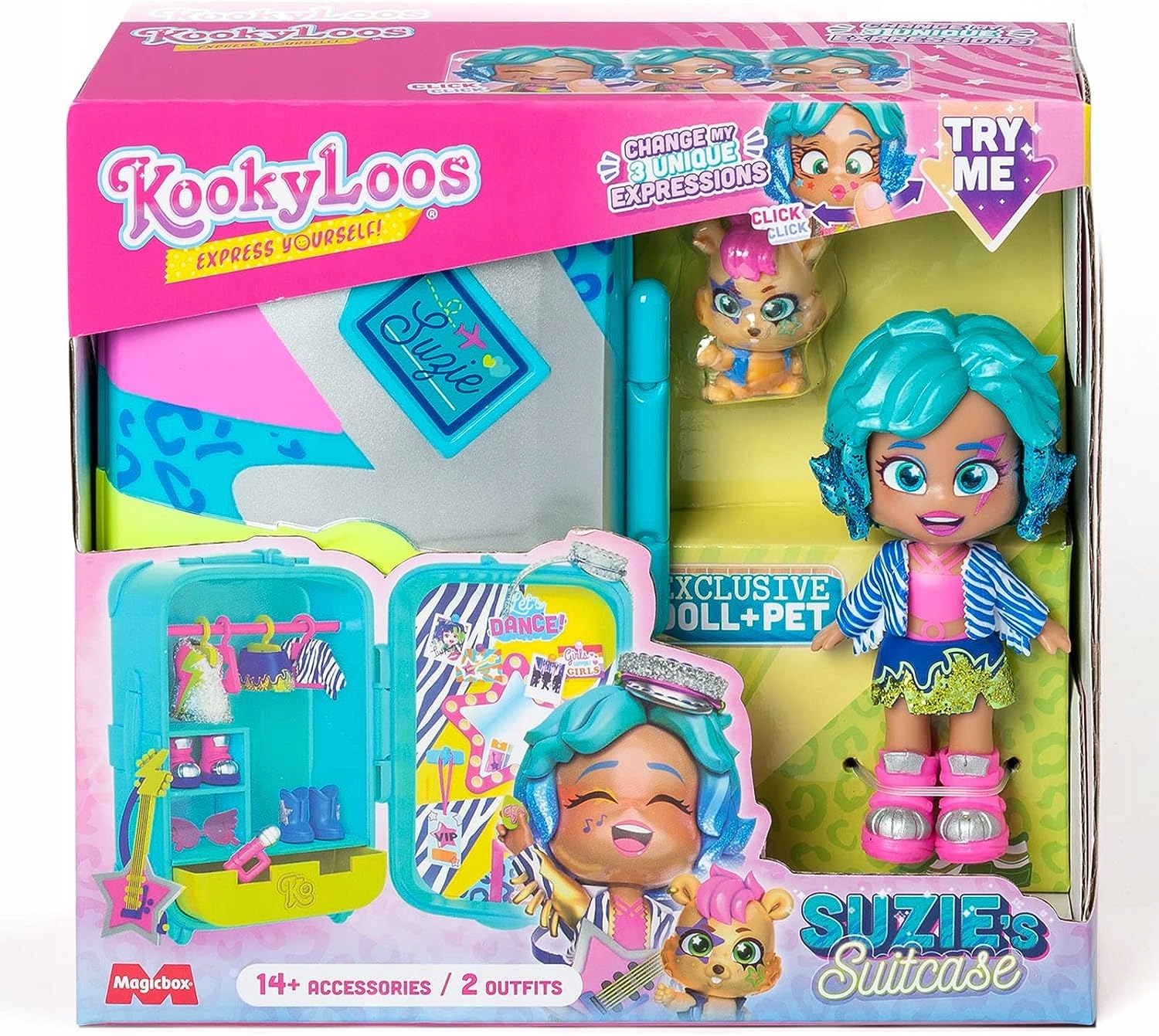 KookyLoos lalka Suzie z walizką suitcase figurka EAN (GTIN) 8431618023983