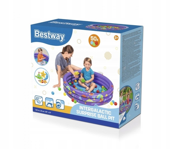 Nafukovací Bazén 2v1 Vesmír pro děti Bestway 102 x 25 cm 50 míčků