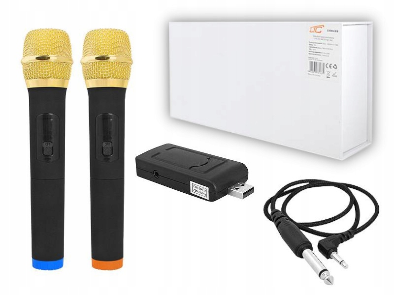 ZESTAW MIKROFONÓW BEZPRZEWODOWYCH DO KARAOKE Marka LTC