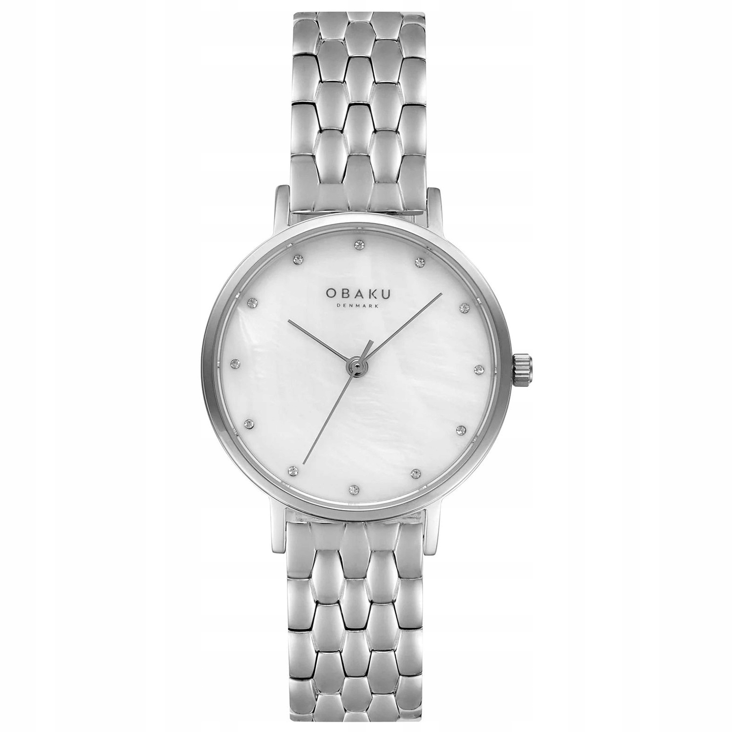 Dámské hodinky Obaku Denmark V248LXCWSC Zirkony stříbrné