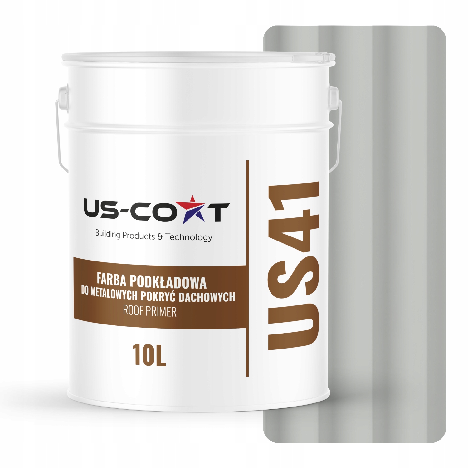 Podkladová Farba Na Strechu Kovových Krytín, Svetlosivá Ral, 7035 10 L, Matná