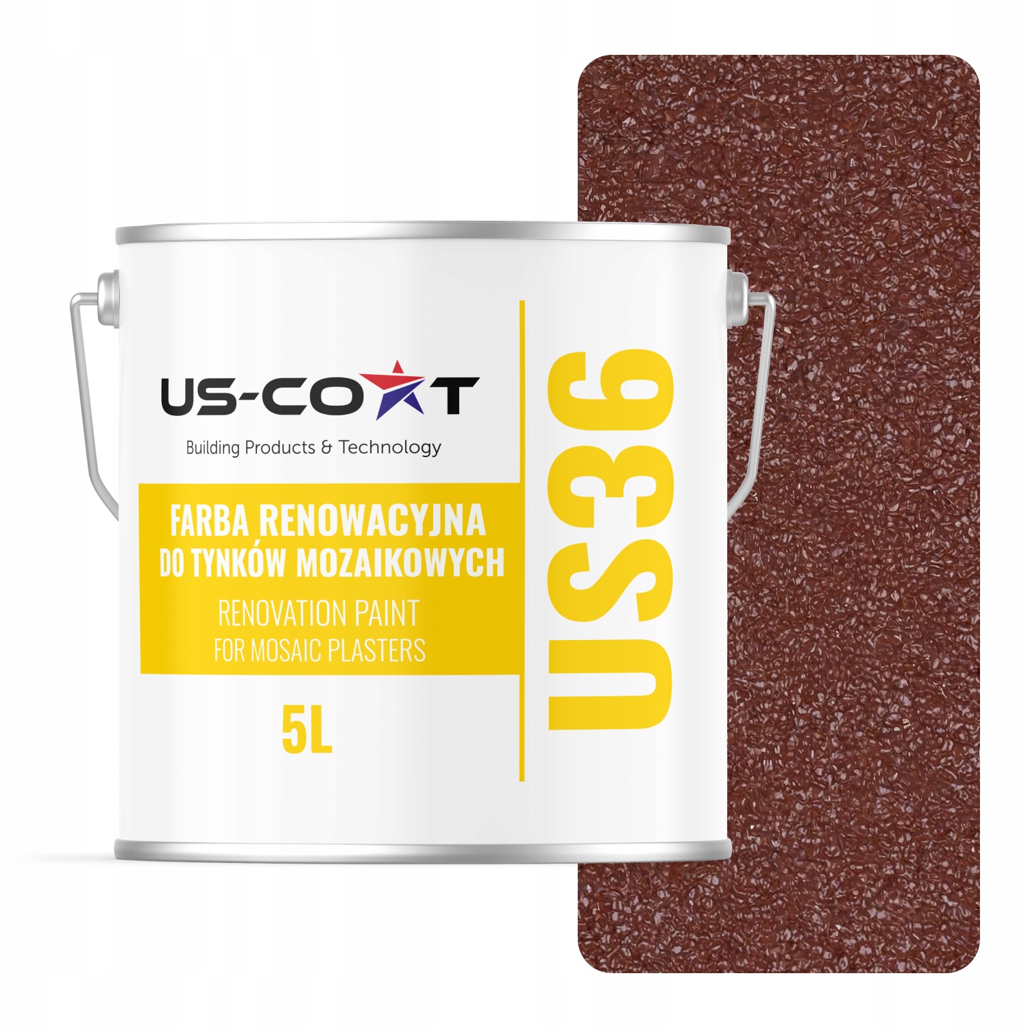 Renovačná farba na mozaikovú omietku 5L Rýchla obnova čerešňového výrobku RAL3009