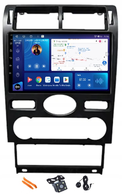 Radio Android Nawigacja Qled Carplay 128GB Lte Gps Ford Mondeo MK3 3 00-07