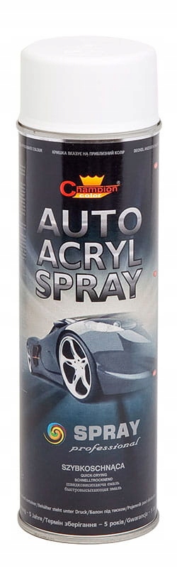 

Farba spray Autolakier akryl 500ml biała mat