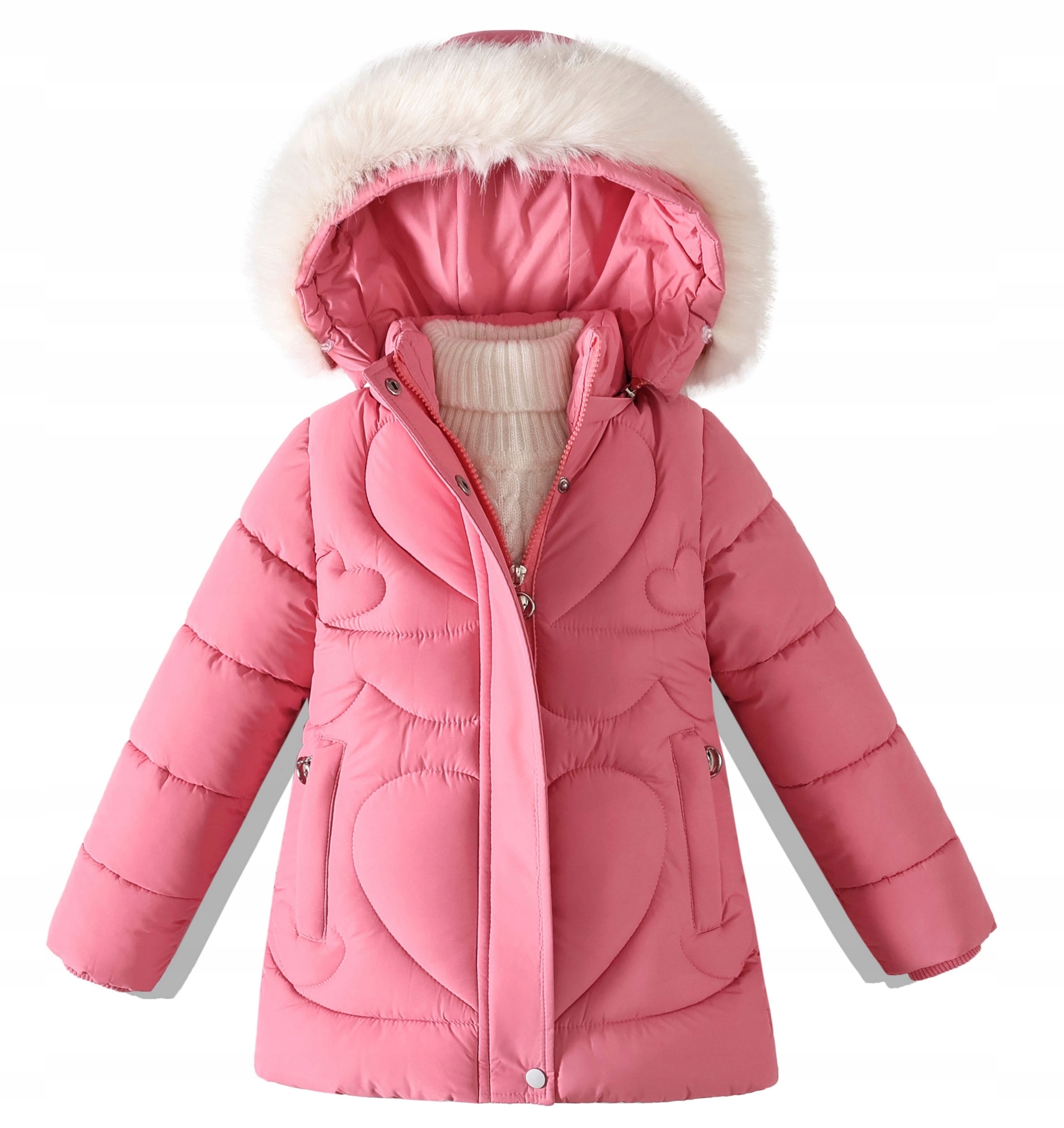 KURTKA ZIMOWA #040R1 PUCHOWA NA MISIU 86/92