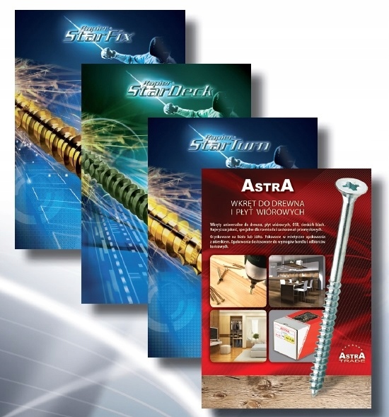 ASTRA WKRĘTY MEBLOWE DO DREWNA 3,0X10 100 SZTUK Długość całkowita 10 mm