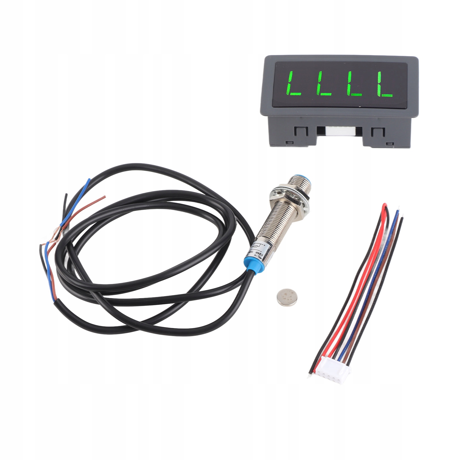 Zielony 4-cyfrowy LED obrotomierz silnika RPM miernik prędkości 8I