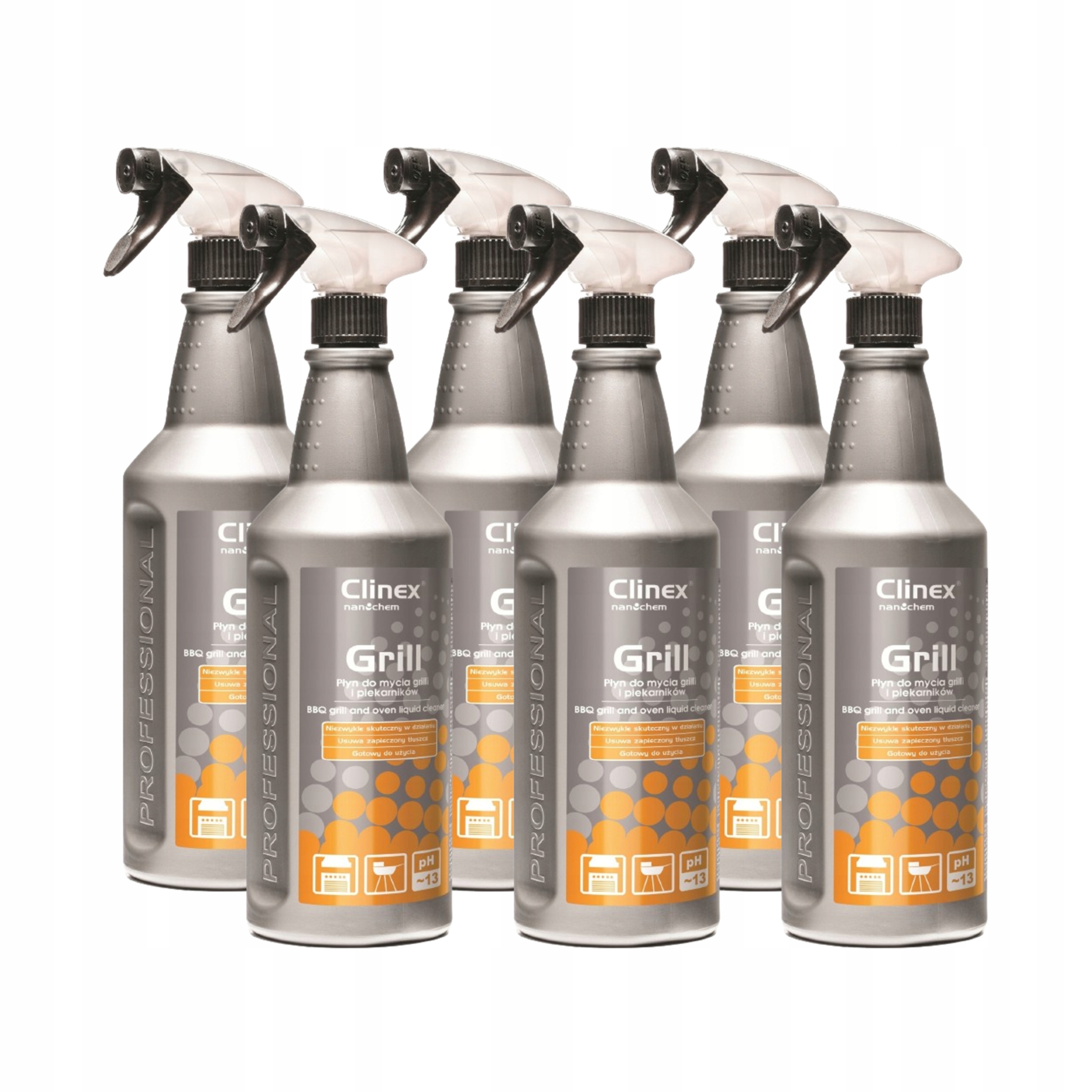 Levně Přípravek na mytí grilů a pečicích trub Clinex 1 litr 6 kusů