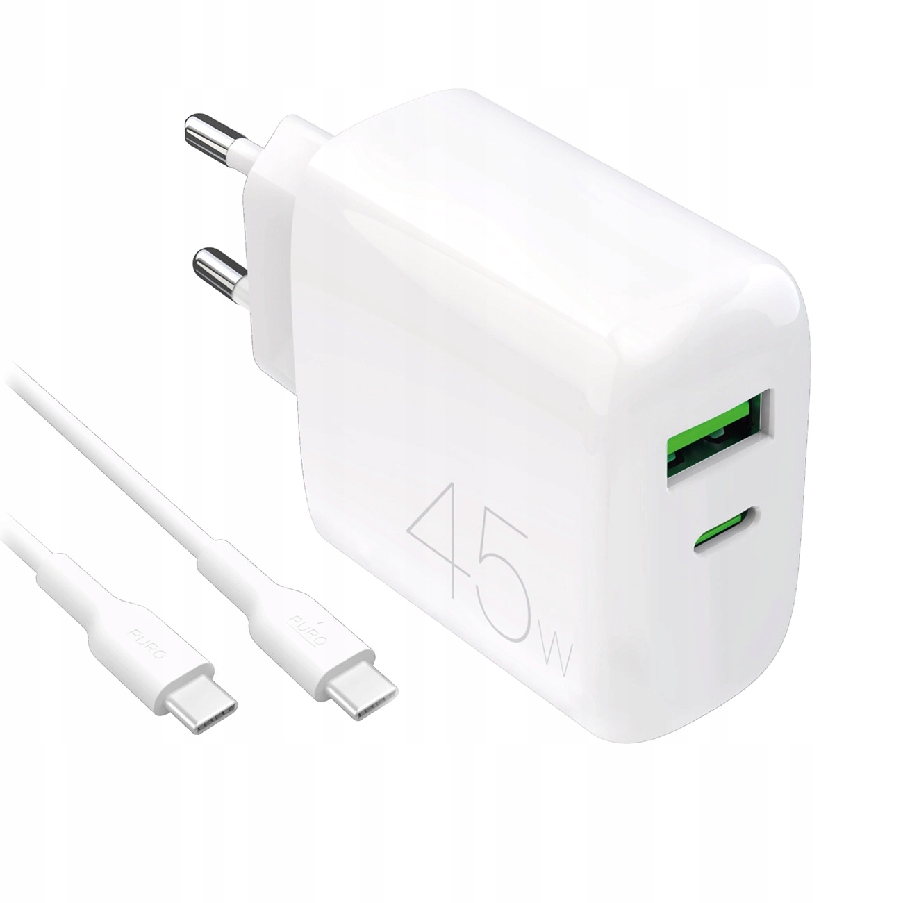 Ładowarka Puro Daily Prolite 45W Usb- C Usb- A Power Delivery z kablem C