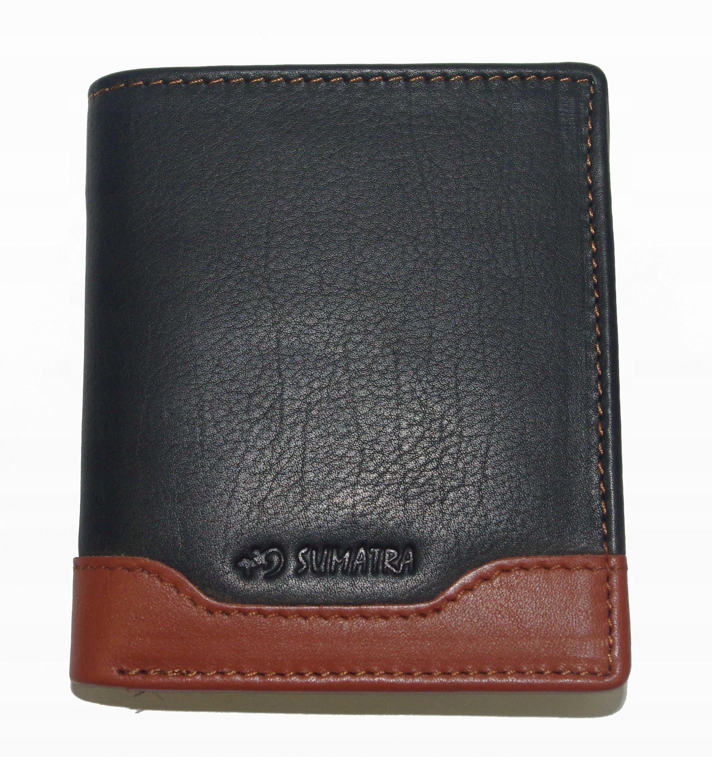 Sumatra pánská kožená peněženka Rfid černá/hnědá Rfid