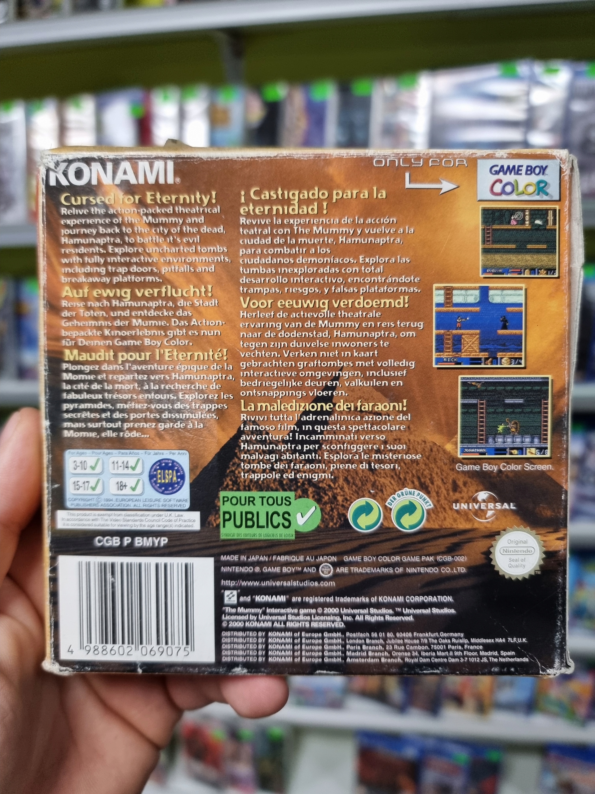 THE MUMMY GBC GAME BOY COLOR KOMPLET Z PUDEŁKIEM ORYGINAŁ Producent .dat