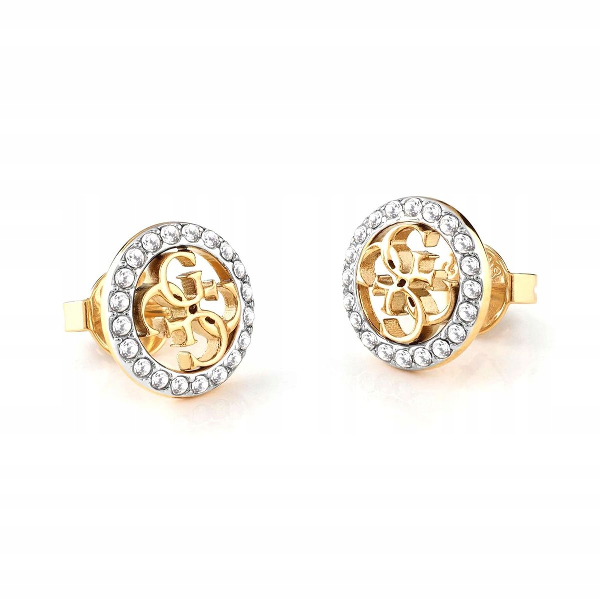 Náušnice dámské zlaté Guess zirkon